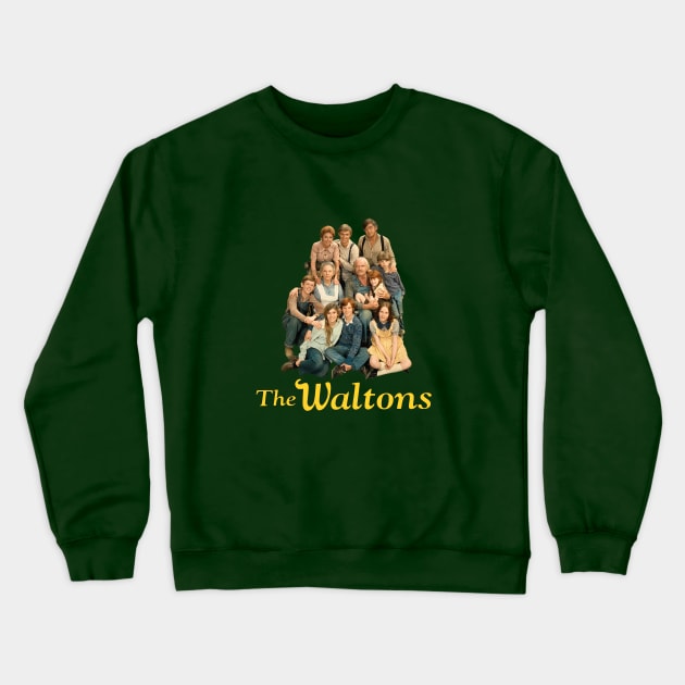 The Waltons - Group - 70s Tv Show Crewneck Sweatshirt by wildzerouk